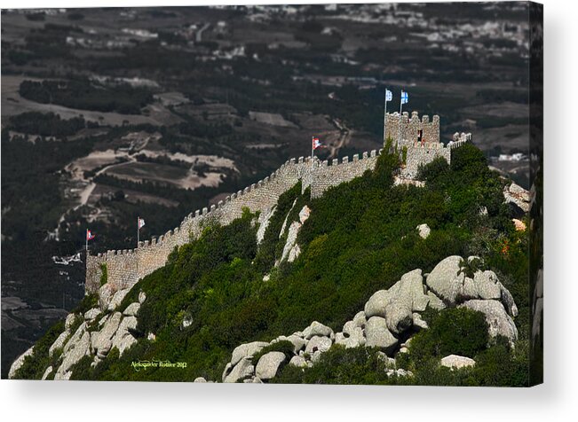 Medieval Castle Acrylic Print featuring the photograph The Moor's Castle by Aleksander Rotner