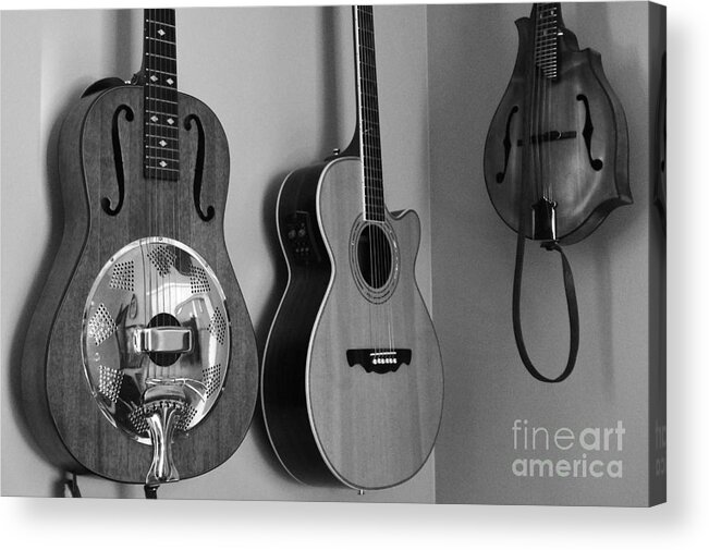 Guitar Acrylic Print featuring the photograph The Music Room by Laura Wong-Rose