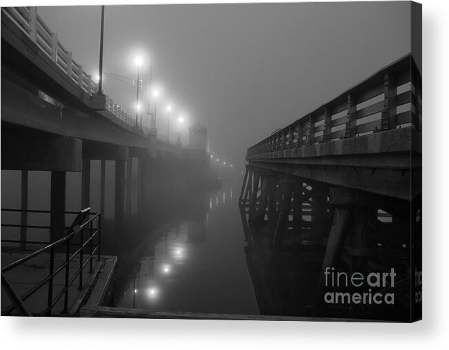 Bridge Acrylic Print featuring the photograph The New and Old by Roger Becker