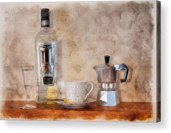 Coffee Acrylic Print featuring the photograph The Night Cap by Lisa Hurylovich