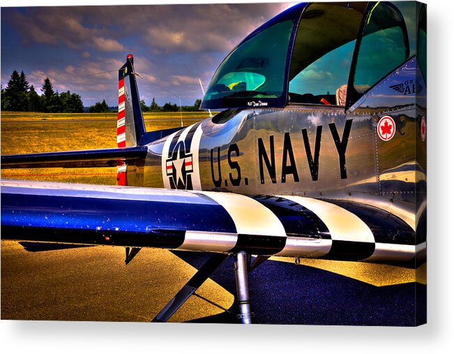 L-17 Navion Acrylic Print featuring the photograph The North American L-17 Navion Aircraft by David Patterson