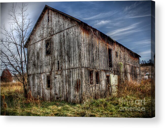 Farming Acrylic Print featuring the digital art The Old Stables by Dan Stone