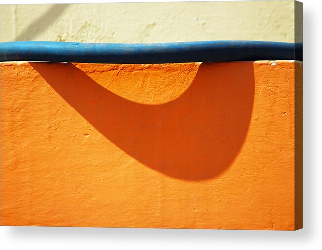 Long Pipe Shadow Acrylic Print featuring the photograph The Overreaction by Prakash Ghai