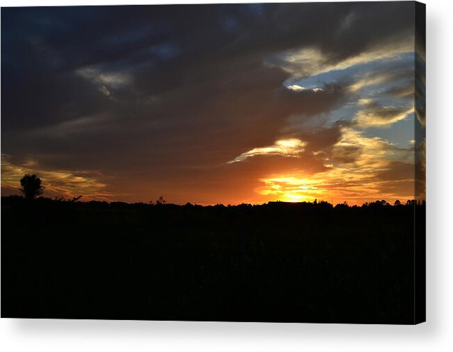 Sunset Acrylic Print featuring the photograph The Patience of Nature by Melanie Moraga
