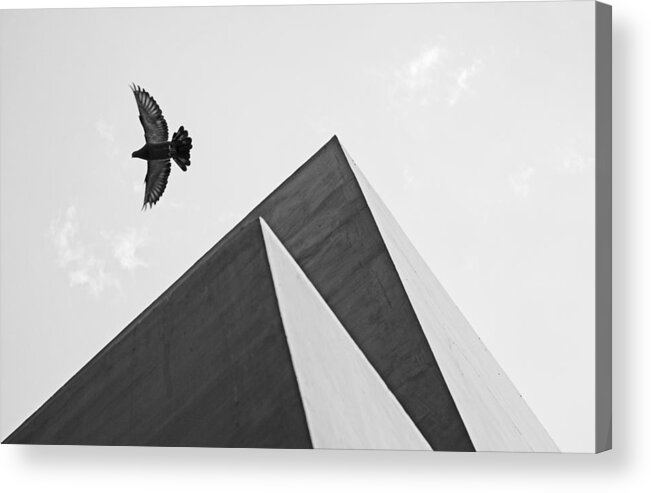 Minimalist Acrylic Print featuring the photograph The Pyramids of Love and Tranquility by Prakash Ghai