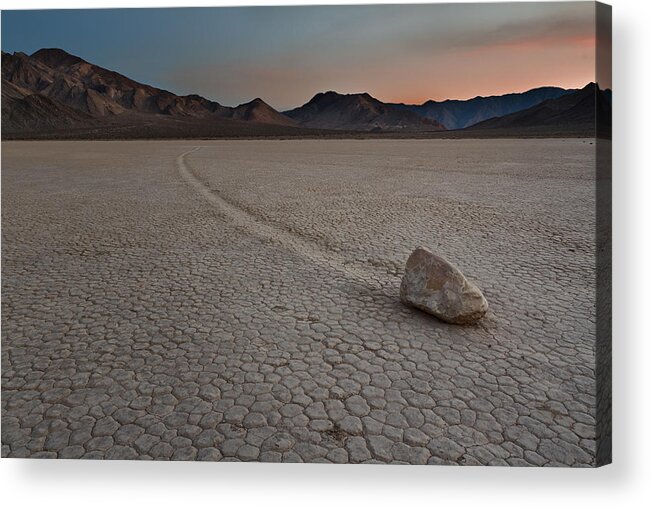 California Acrylic Print featuring the photograph The Racetrack at Death Valley National Park by Eduard Moldoveanu