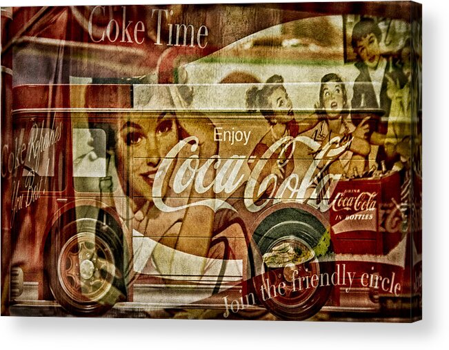 Coca Cola Acrylic Print featuring the photograph The Real Thing by Susan Candelario