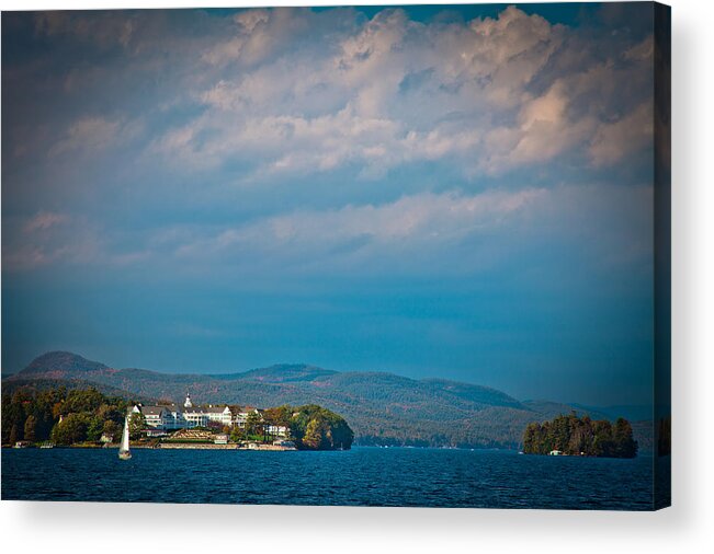 Adirondack's Acrylic Print featuring the photograph The Sagamore Hotel on Beautiful Lake George by David Patterson