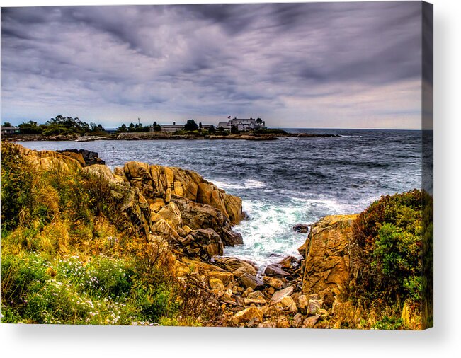 Water Acrylic Print featuring the photograph The Sea at Kennebunkport by Ches Black