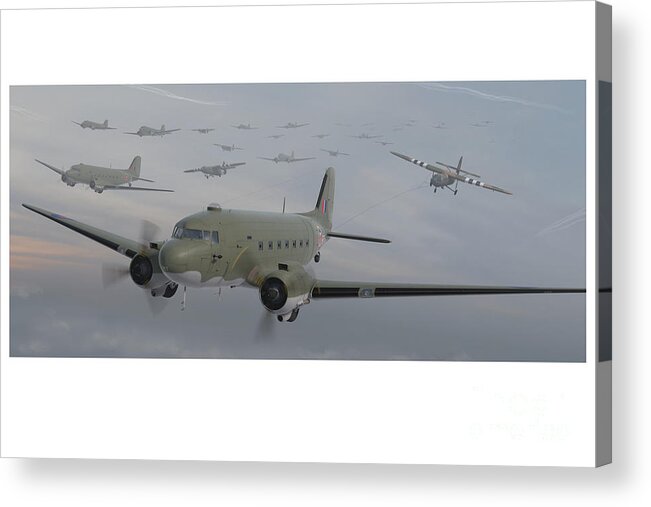 Dc-3 Acrylic Print featuring the painting The Second Lift by Adam Burch