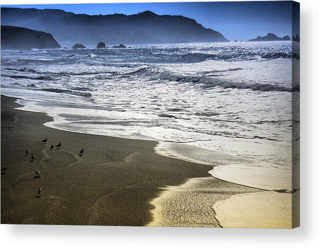 Ocean Acrylic Print featuring the photograph The Shore by Spencer Hughes