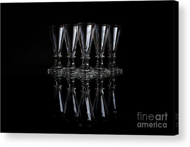 Shot Glasses Acrylic Print featuring the photograph The shot glasses by Torbjorn Swenelius