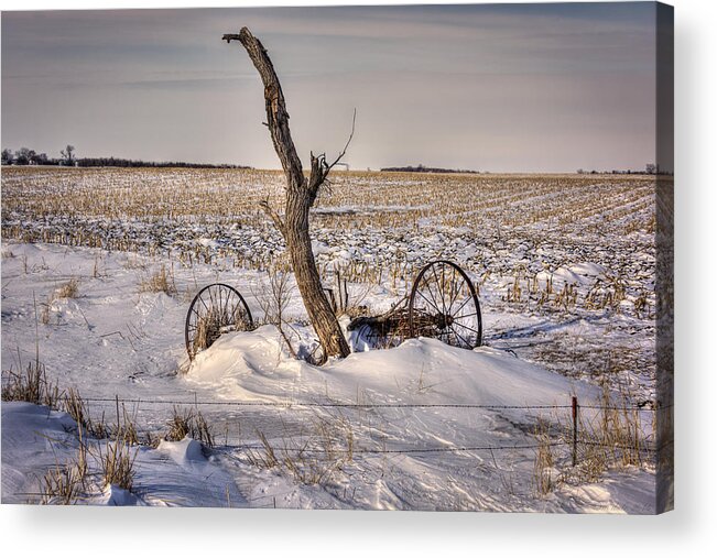 South Dakota Acrylic Print featuring the photograph The Snow Drift and Time Forgotten by M Dale