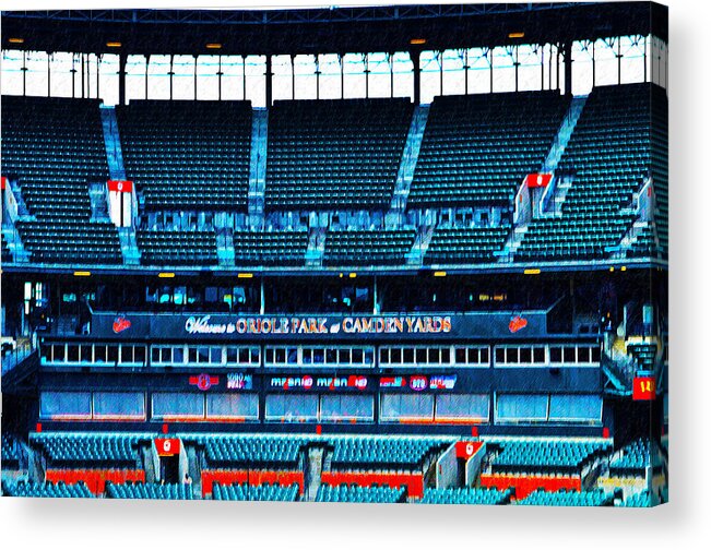 Stands Acrylic Print featuring the photograph The Stands at Oriole Park by Bill Cannon