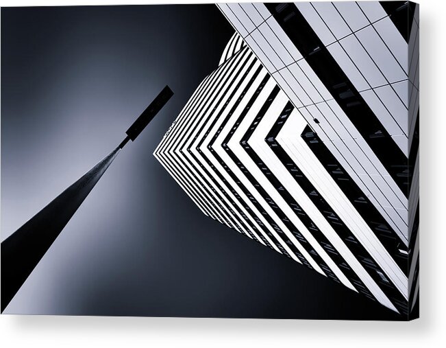Architecture Acrylic Print featuring the photograph The Tower And The Lamp by Jeroen Van De