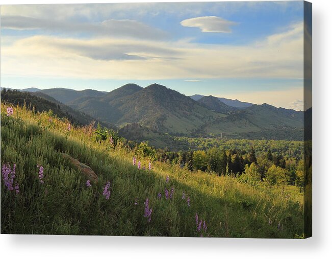 Chautauqua Acrylic Print featuring the photograph The View from Chautauqua by Scott Rackers