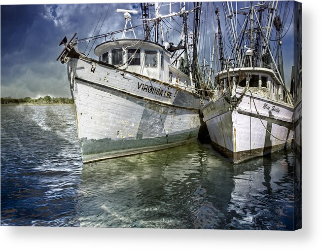 Boats Acrylic Print featuring the photograph The Virginia Lee and the Miss Harley by Debra and Dave Vanderlaan