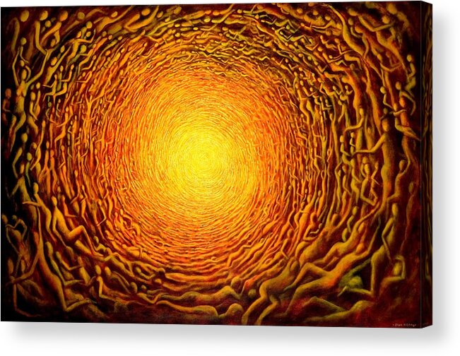  Vortex Acrylic Print featuring the painting The vortex 2 by Alan Kenny