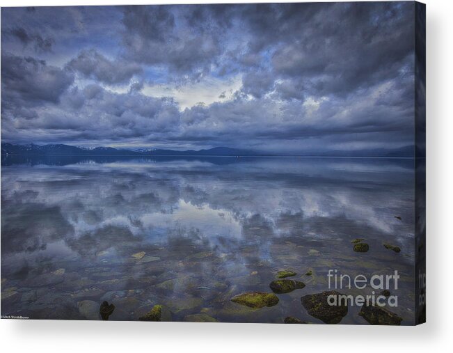 Rocks Acrylic Print featuring the photograph The Waters Beneath by Mitch Shindelbower