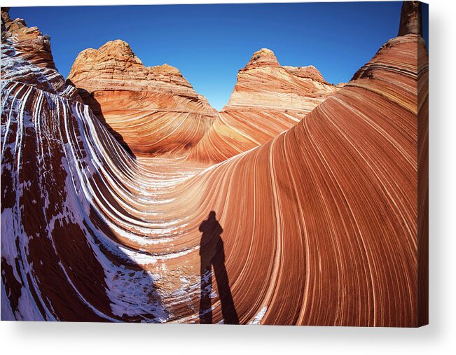 Shadow Acrylic Print featuring the photograph The Wave by Piriya Photography