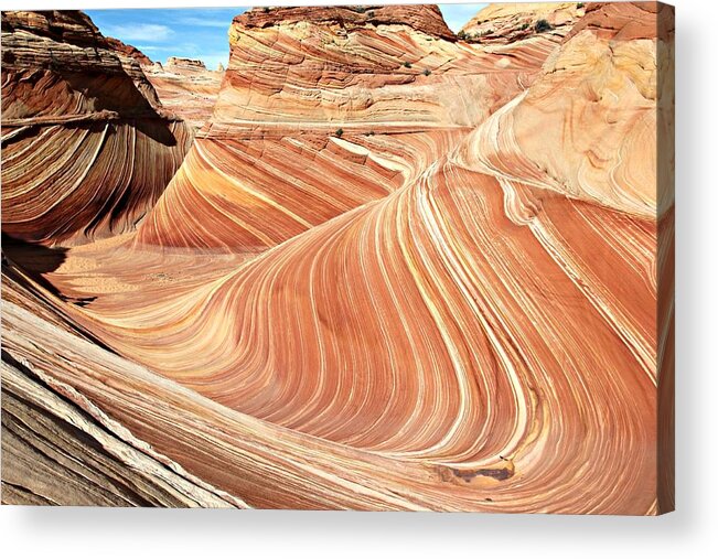 Wave Rock Acrylic Print featuring the photograph The Wave Rock #2 by Steve Natale