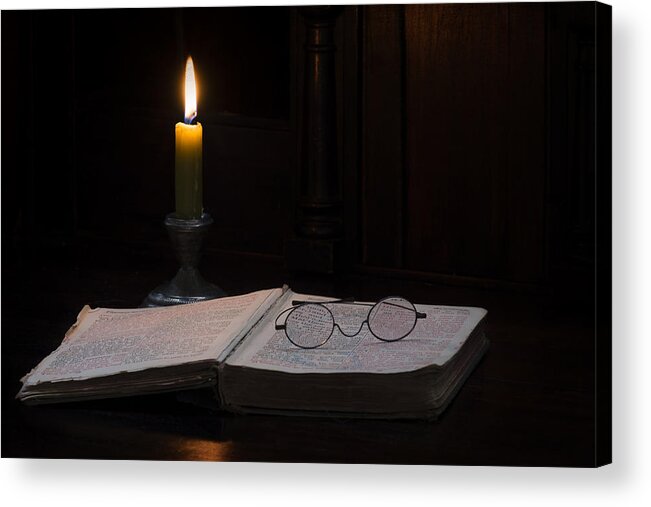 Candle Acrylic Print featuring the photograph The Wee Hours... by Richard Macquade