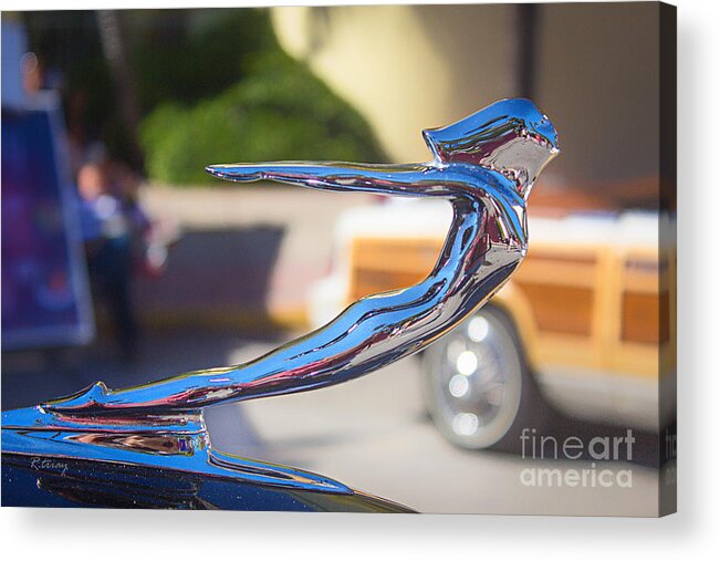 Hood Ornament Acrylic Print featuring the photograph The Woman in Every Man's Dream by Rene Triay FineArt Photos