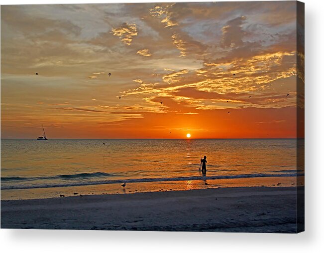 Fishing Acrylic Print featuring the photograph The Young Fisherman by HH Photography of Florida