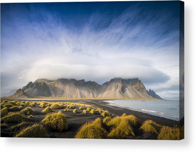 Iceland Acrylic Print featuring the photograph The young man agreed by Neil Alexander Photography