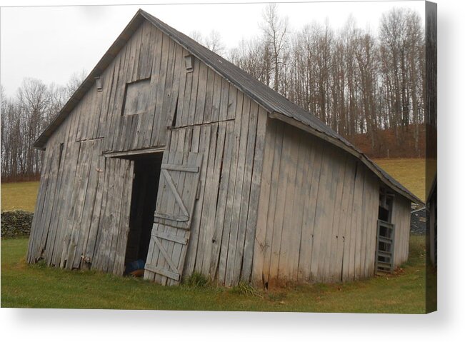 Barn Acrylic Print featuring the photograph This Old Barn Is Falling Down..E-I-E-I-O by Diannah Lynch