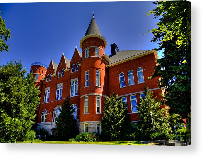 Washington State University Acrylic Print featuring the photograph Thompson Hall - The Old Administration Building on the WSU Campus by David Patterson