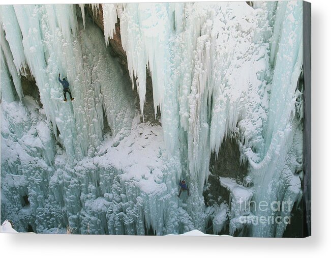 Ice Acrylic Print featuring the photograph Thrill and Chillin by Teri Atkins Brown