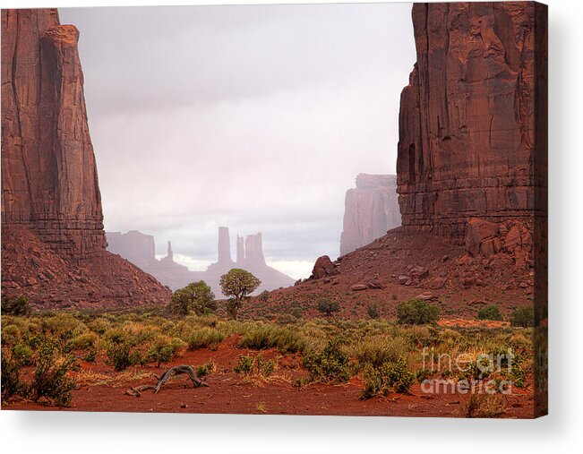 Red Rocks Acrylic Print featuring the photograph Through the Gap by Jim Garrison