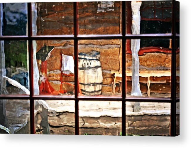 Still Life Acrylic Print featuring the photograph Through The Window by Marty Koch