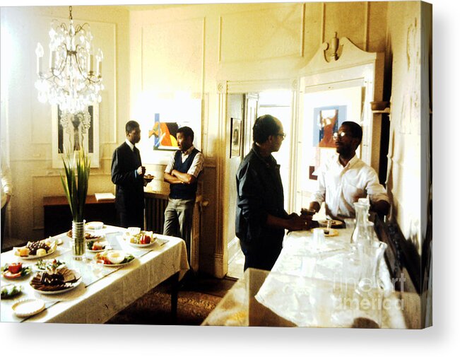 People Acrylic Print featuring the photograph Thurlow Tibbs Gallery and Salon 2 - 1984 by Walter Neal