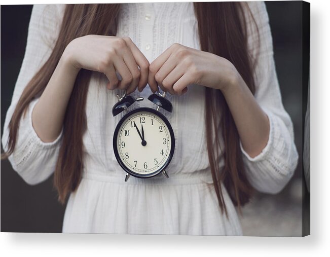 Confusion Acrylic Print featuring the photograph Ticking Clock by SrdjanPav