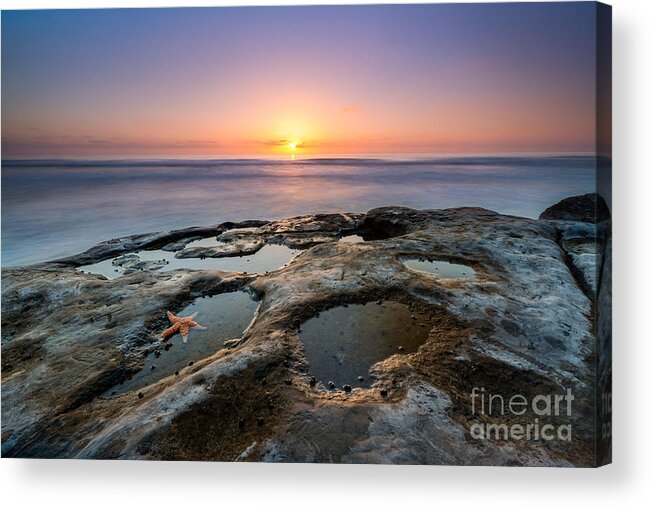 Milkywaymike Acrylic Print featuring the photograph Tide Pool Sunset by Michael Ver Sprill