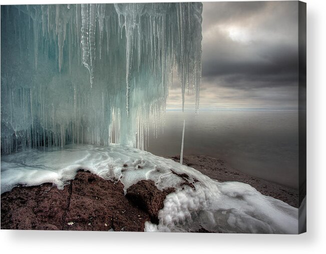 Blue Hour Acrylic Print featuring the photograph Tofte Oce Formations III by Jakub Sisak