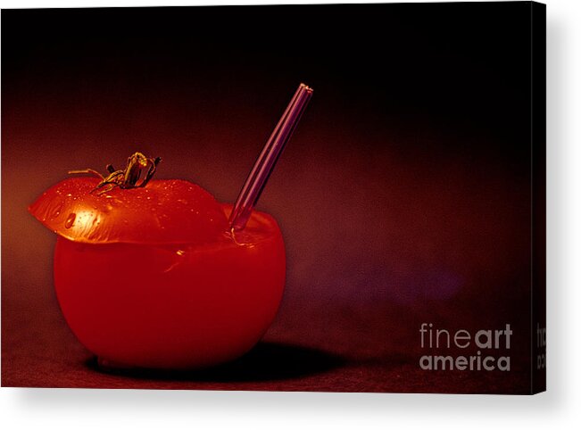 Tomato Acrylic Print featuring the photograph Tomato Juice by Sharon Elliott