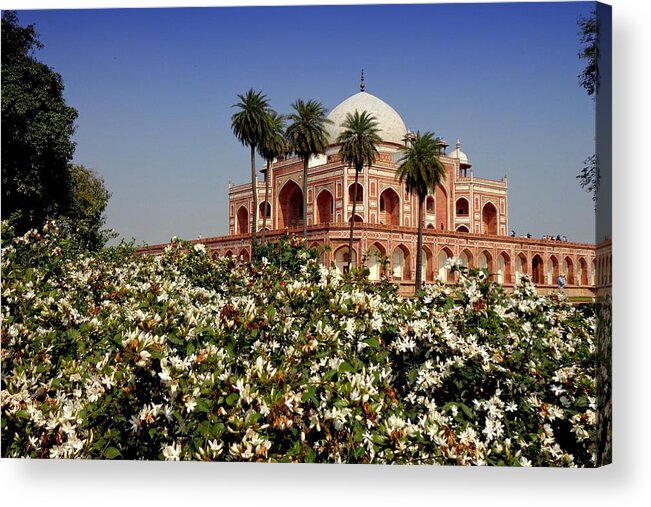 Tranquility Acrylic Print featuring the photograph Tomb Of Humayun by Smit Sandhir