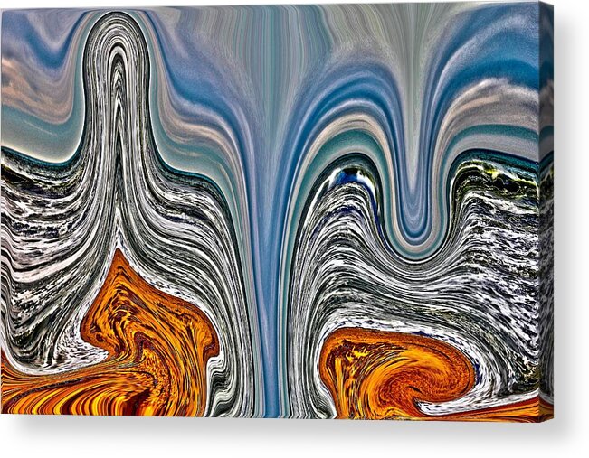 Waves Acrylic Print featuring the photograph Tone Poem by Nick David
