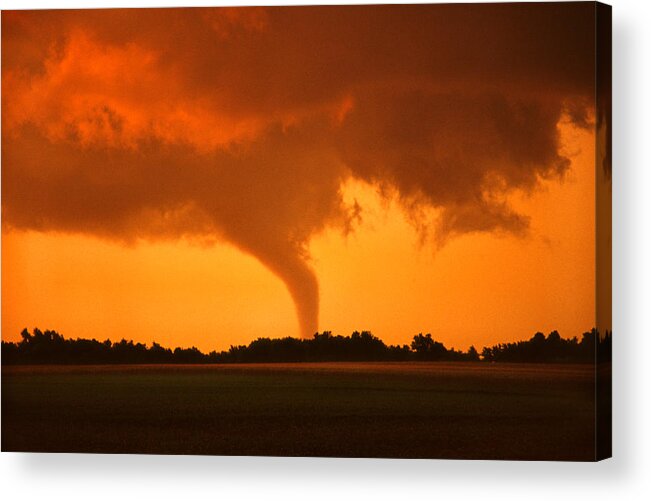Tornado Acrylic Print featuring the photograph Tornado Sunset by Jason Politte