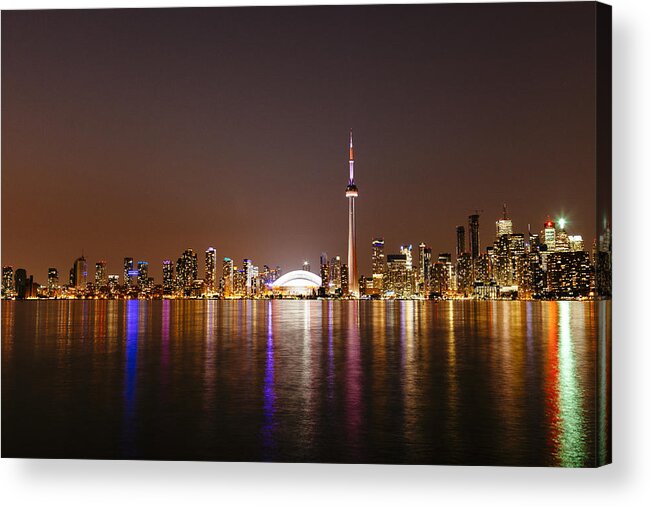 Toronto Acrylic Print featuring the photograph Toronto Skyline #1 by Laura Tucker