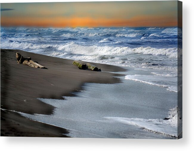 Landscape Acrylic Print featuring the photograph Tortuguero Sun Rise by Gary Keesler