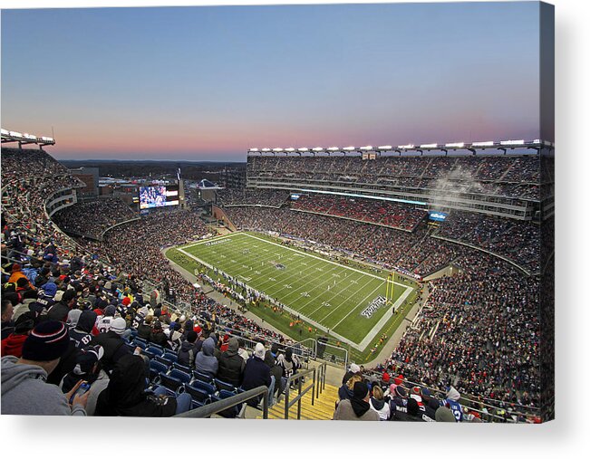Patriots Acrylic Print featuring the photograph Touchdown New England Patriots by Juergen Roth