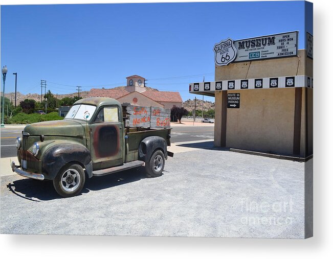 Americana Acrylic Print featuring the photograph Tow Truck on Route 66 by Cat Rondeau