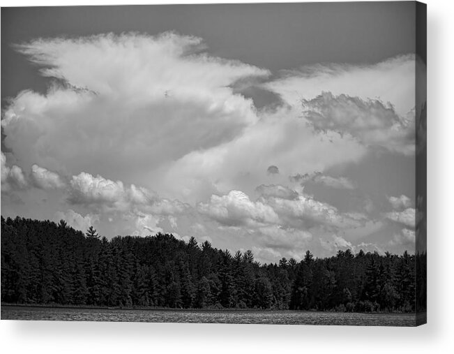 Buck Lake Acrylic Print featuring the photograph Towering Clouds Over Buck Lake by Dale Kauzlaric
