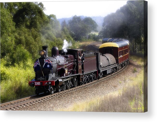 Train 3265 02 Taree Acrylic Print featuring the photograph Train 3265 02 by Kevin Chippindall