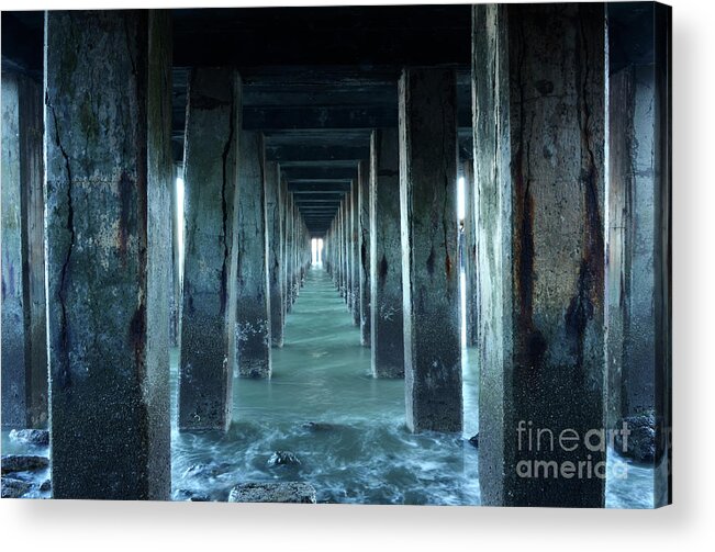  Seascapes Acrylic Print featuring the photograph Into The Blue Zone by Bob Christopher