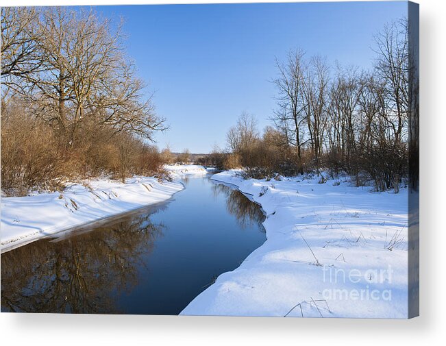 Winter Landscape Acrylic Print featuring the photograph Tranquility by Dan Hefle